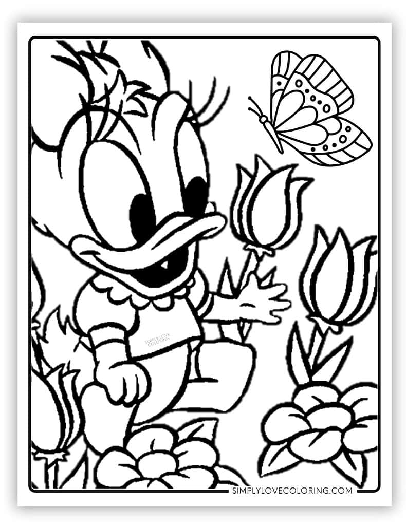 Cute Disney Coloring Pages Free PDF Printables Simply Love Coloring