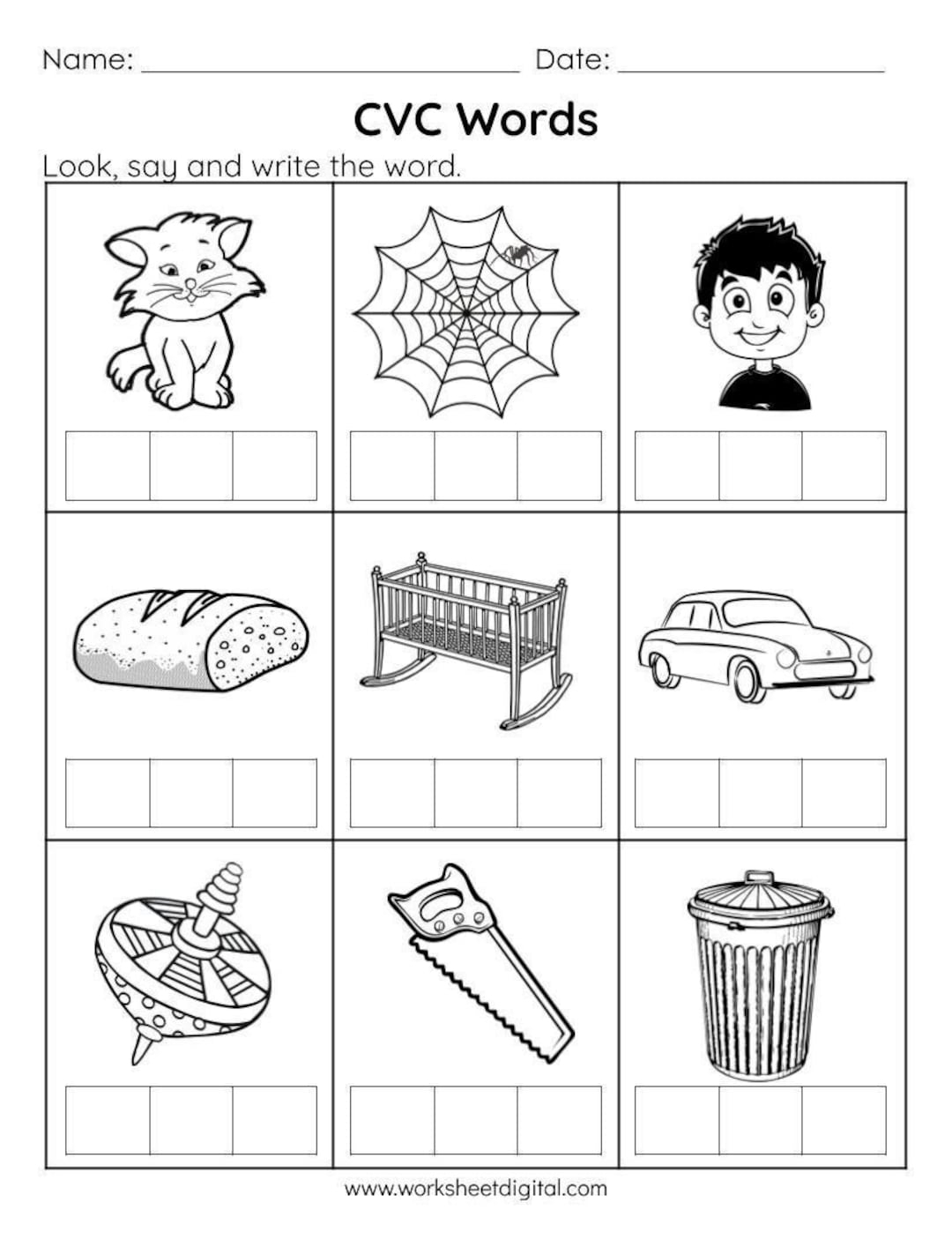 cvc printable worksheets for kindergarten cvc printable worksheets for kindergarten