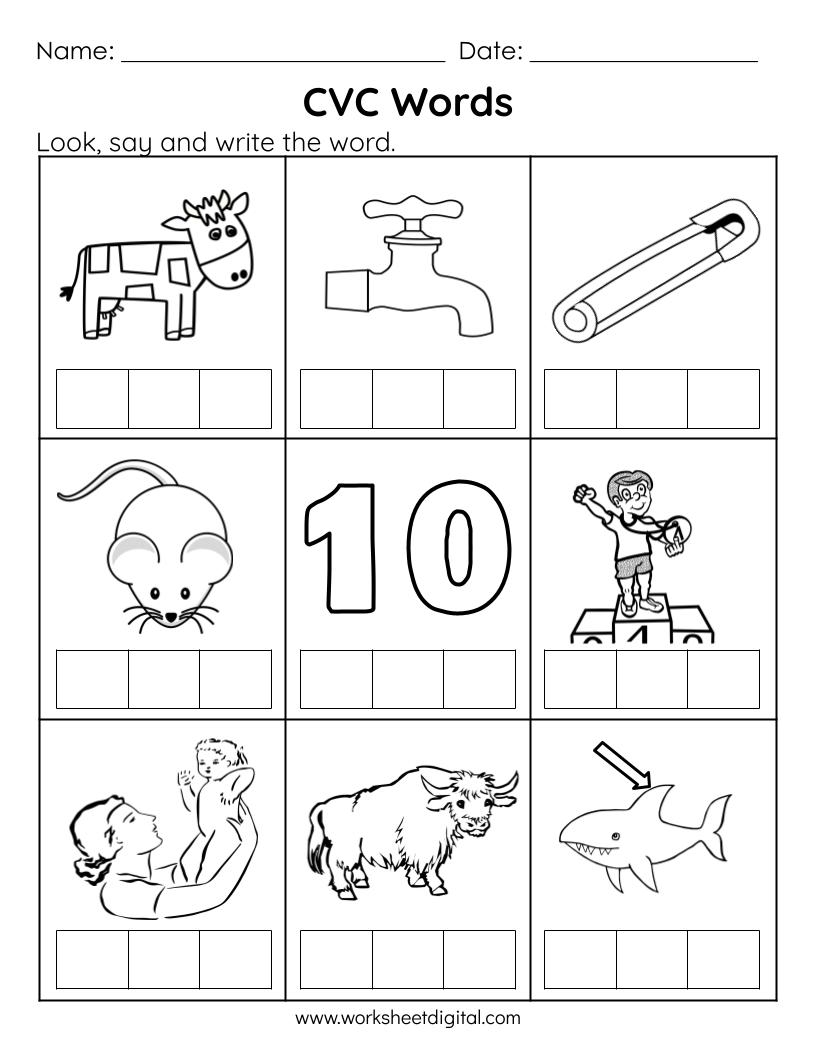 cvc words worksheets free cvc words worksheets free