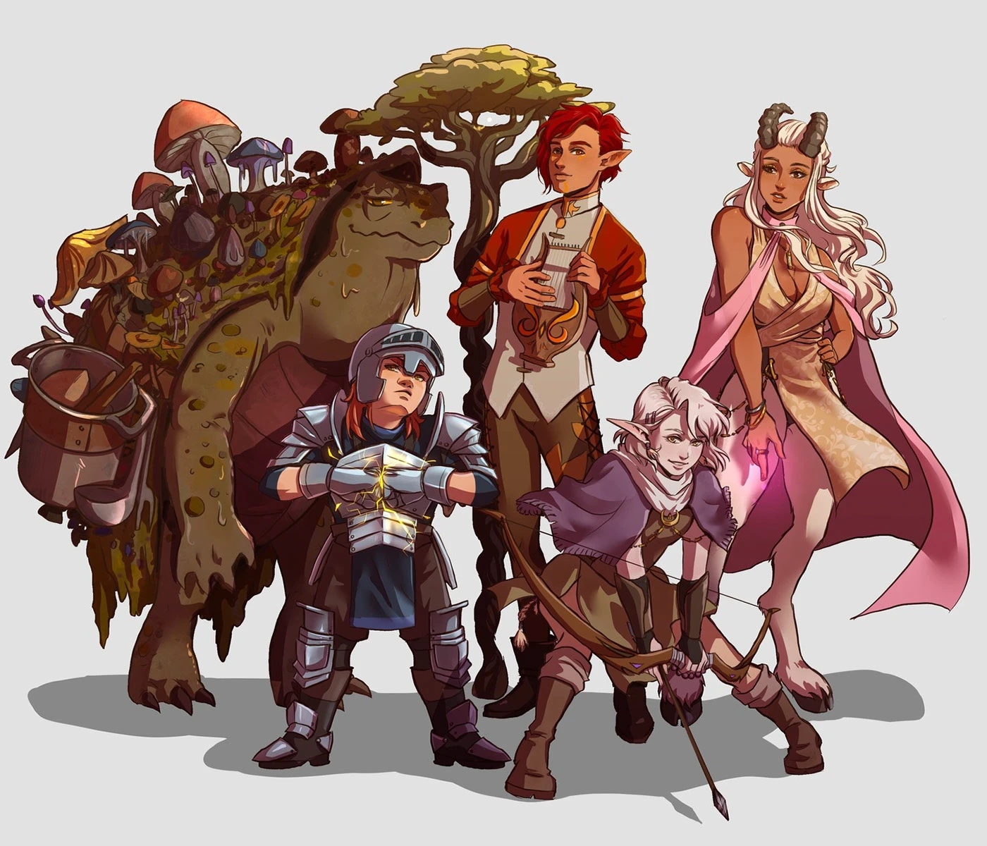 D D Party Group Illustrations RPG Group Artwork Behance