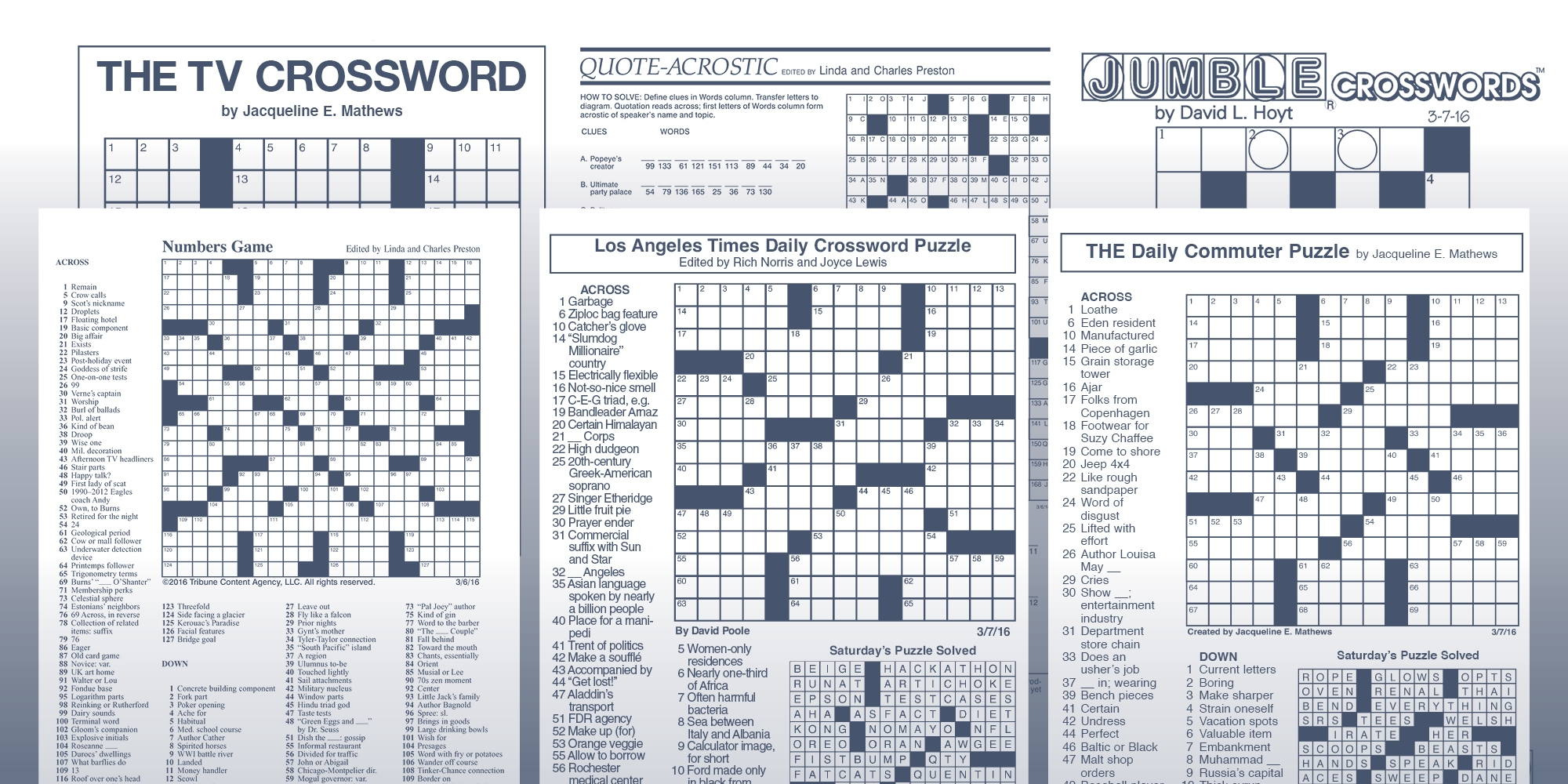 daily commuter crossword puzzle today