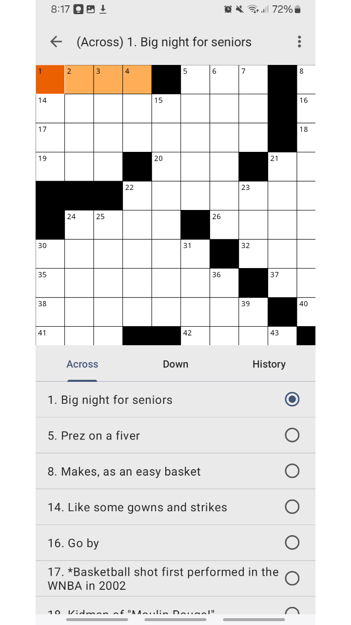 news journal crossword clue