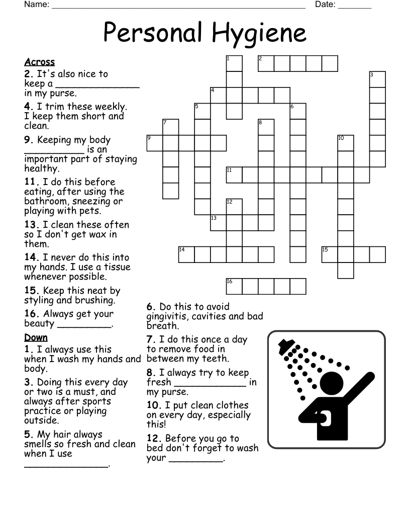Daily Routine Crossword WordMint