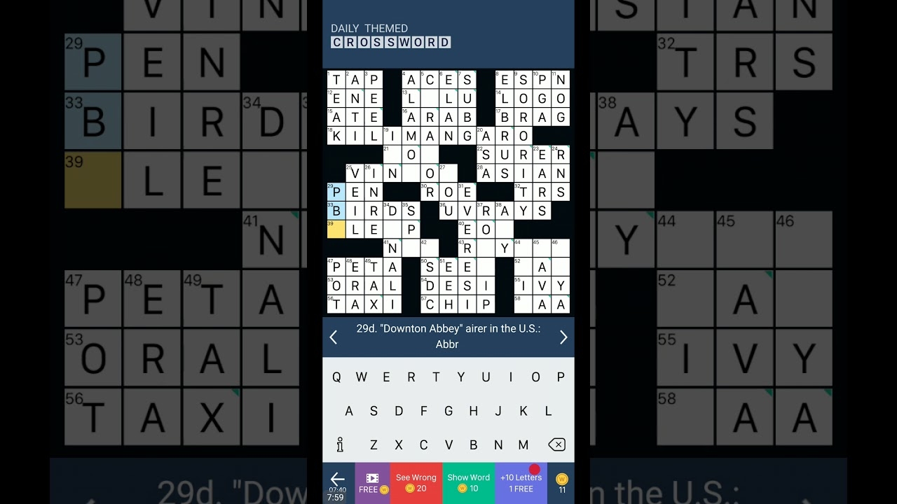 DAILY THEMED CROSSWORD PUZZLE FOR FRIDAY ACADEMIC FRIDAYS YouTube DAILY THEMED CROSSWORD PUZZLE FOR FRIDAY ACADEMIC FRIDAYS YouTube