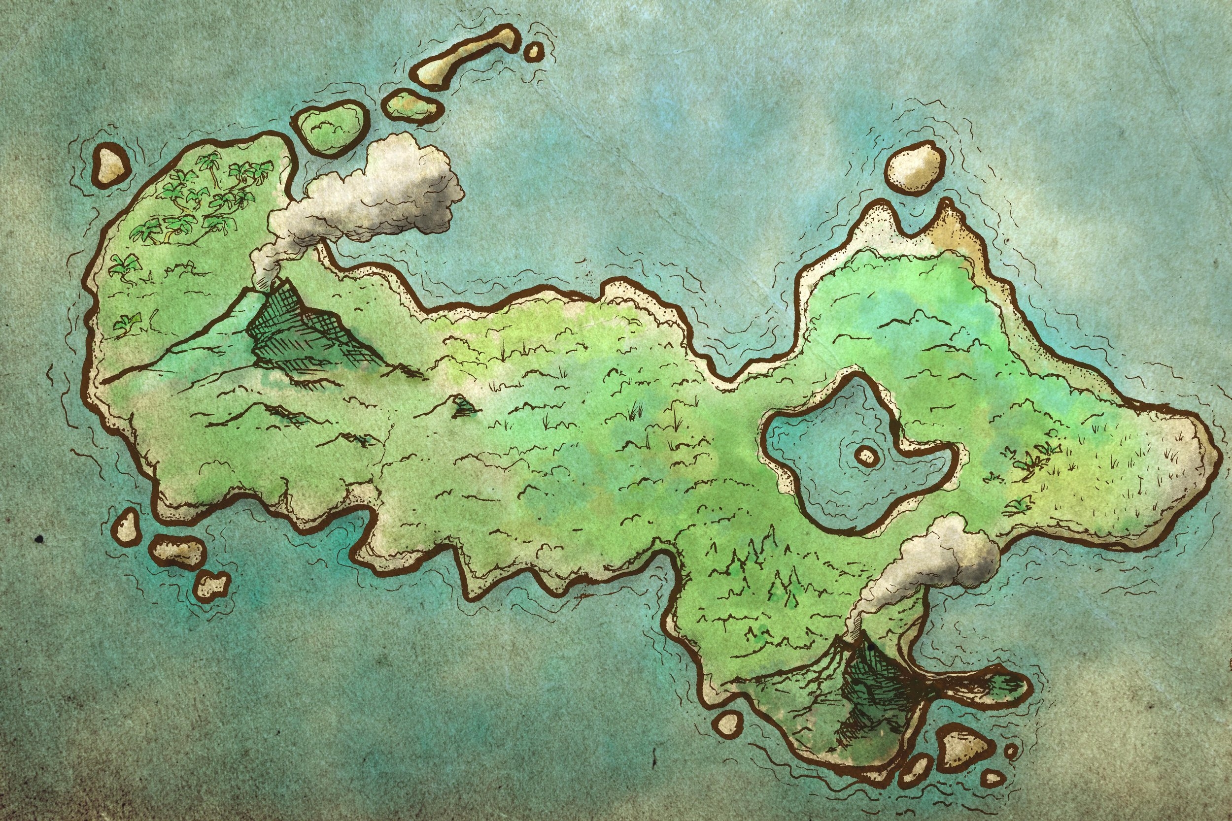 Dark Fantasy Islands RPG Map By Limithron Limithron