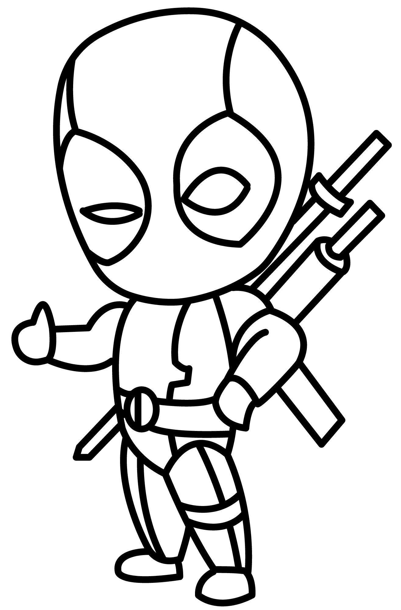 coloring pictures of deadpool coloring pictures of deadpool