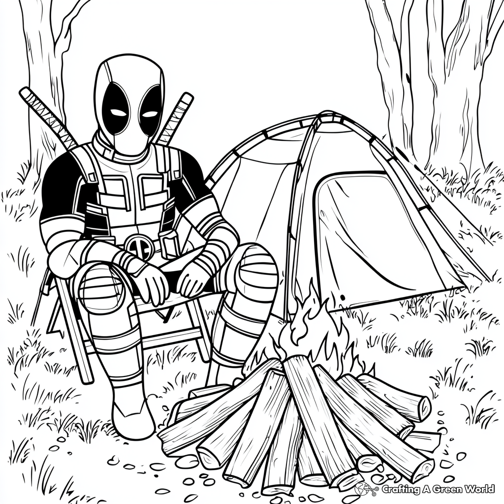 coloring pages of deadpool