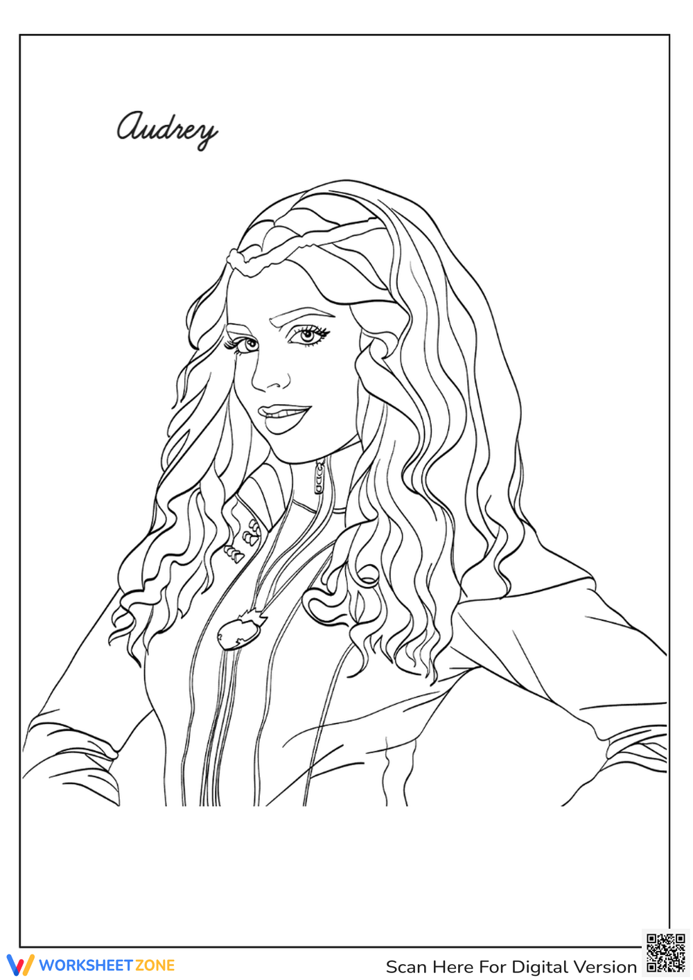 disney descendants coloring sheets