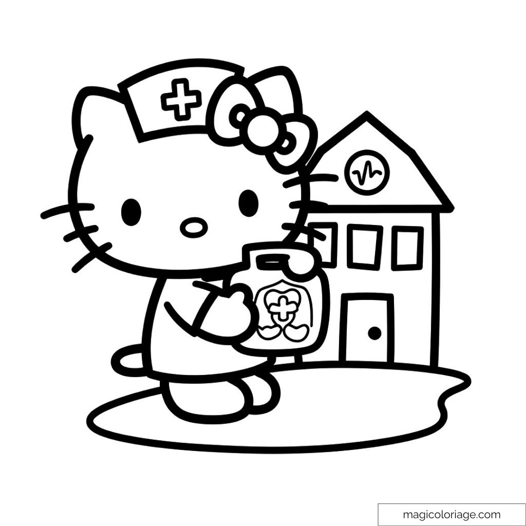 hello kitty para colorear