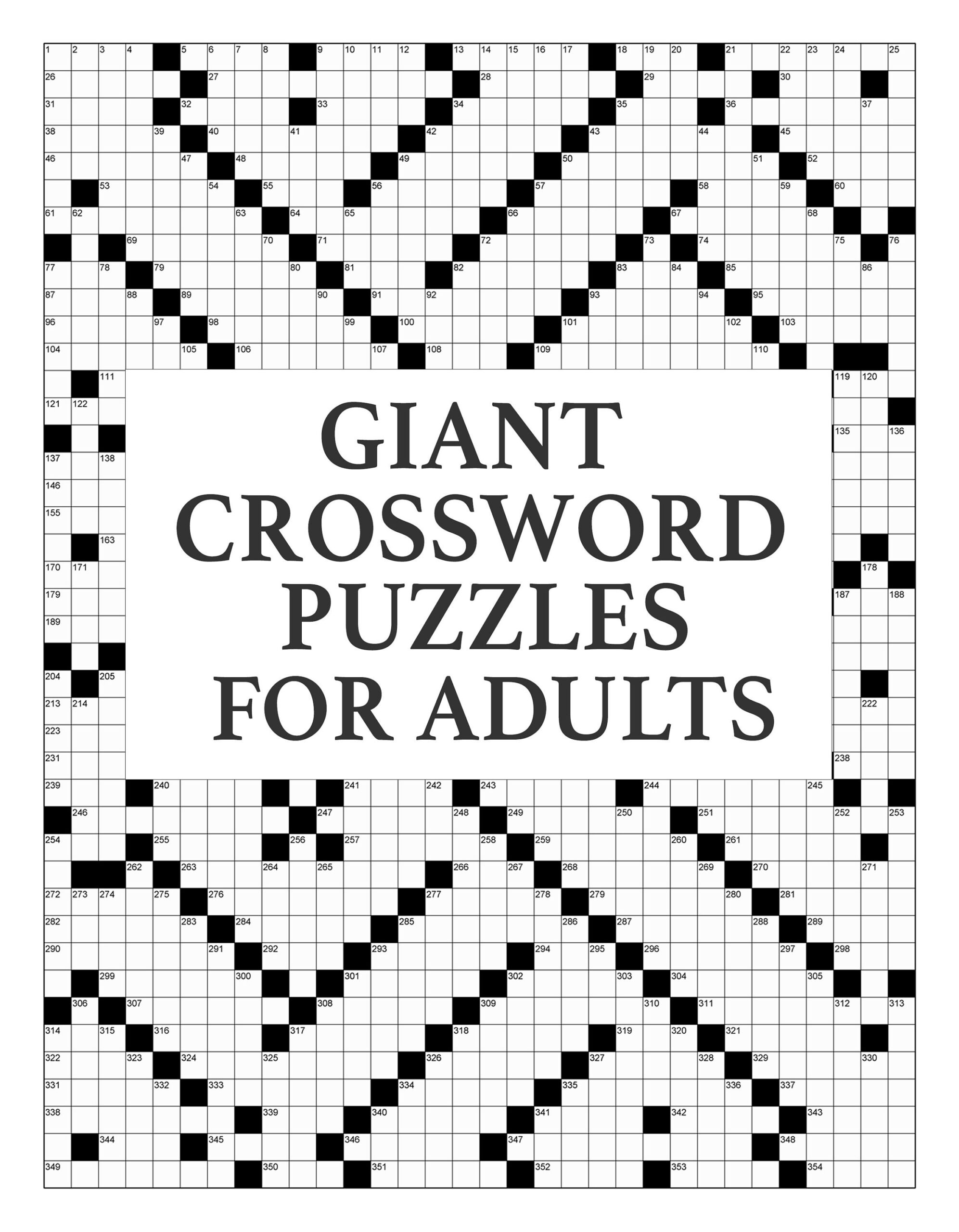 big print crossword puzzles