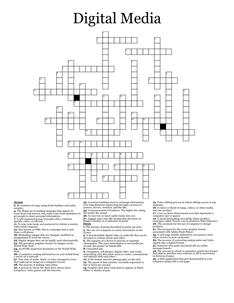 press crossword