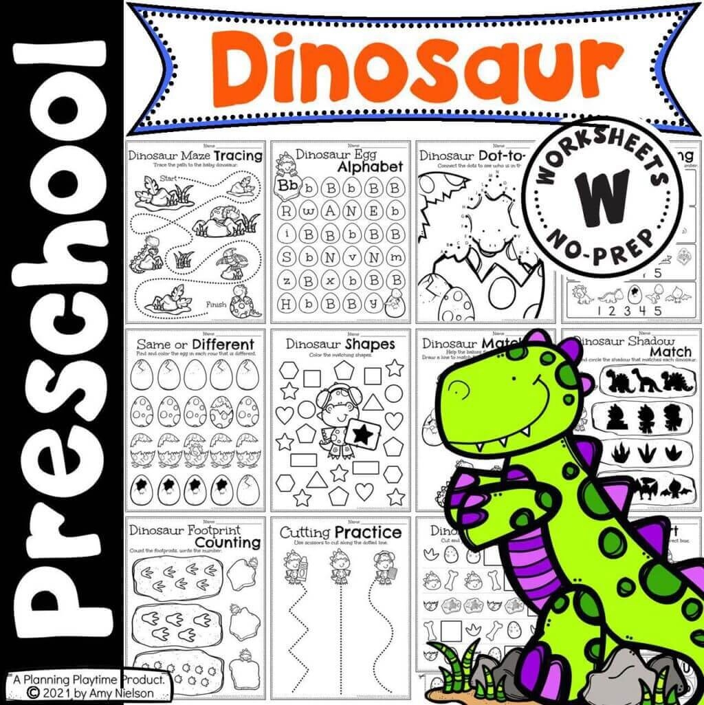Dinosaur Worksheets For Preschool Planning Playtime Dinosaur Worksheets For Preschool Planning Playtime
