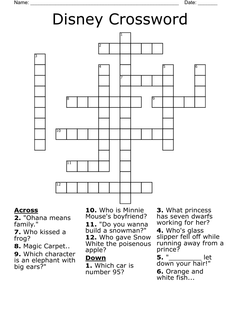 big to do crossword