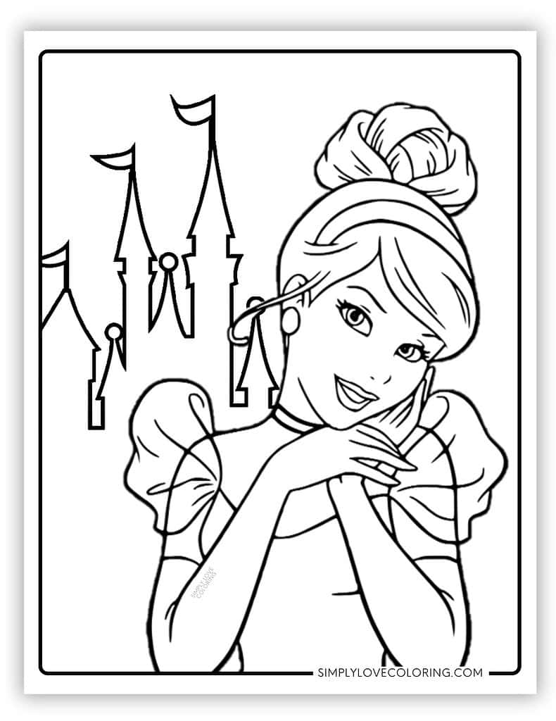 Disney Princess Coloring Pages Free PDF Printables Simply Love Coloring