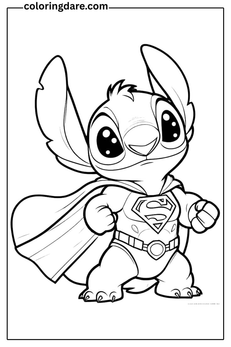printable stitch coloring pages