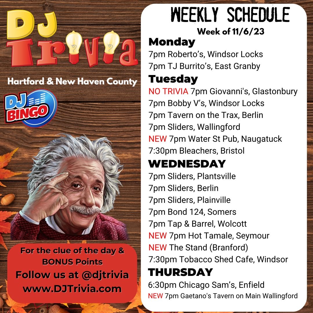 DJ Trivia Of CT djtriviact Posts X