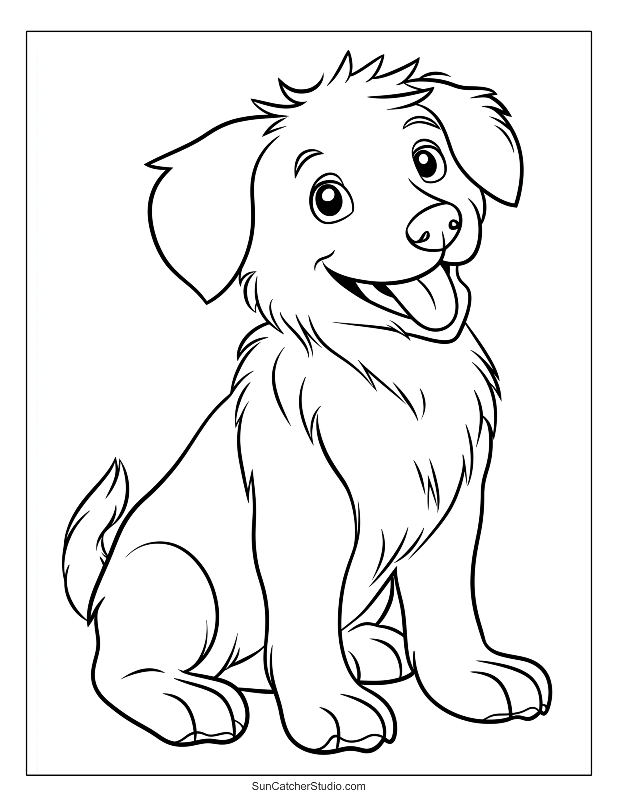 doggy pictures to color
