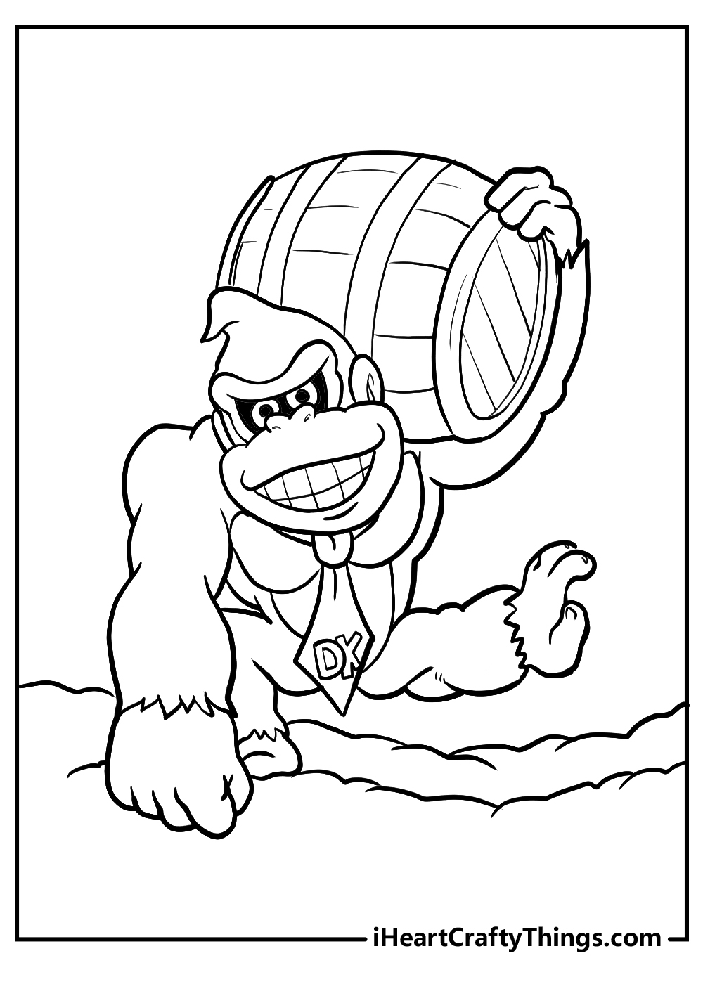 Donkey Kong Coloring Pages 15 Printable PDFs For Free