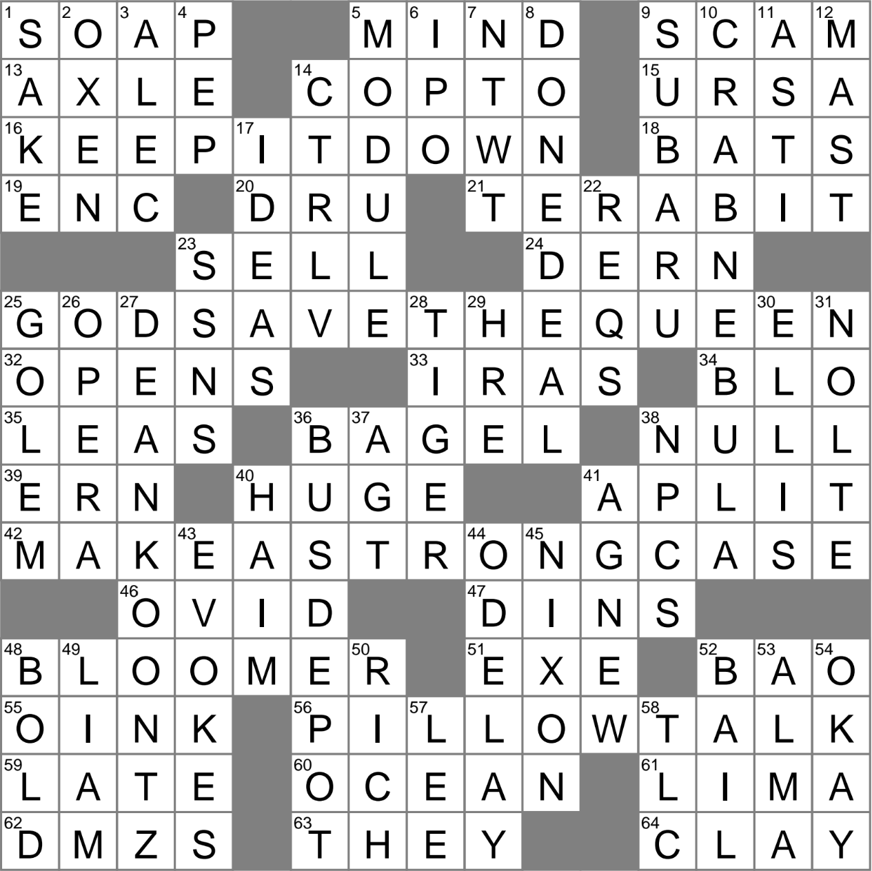 journal crossword clue