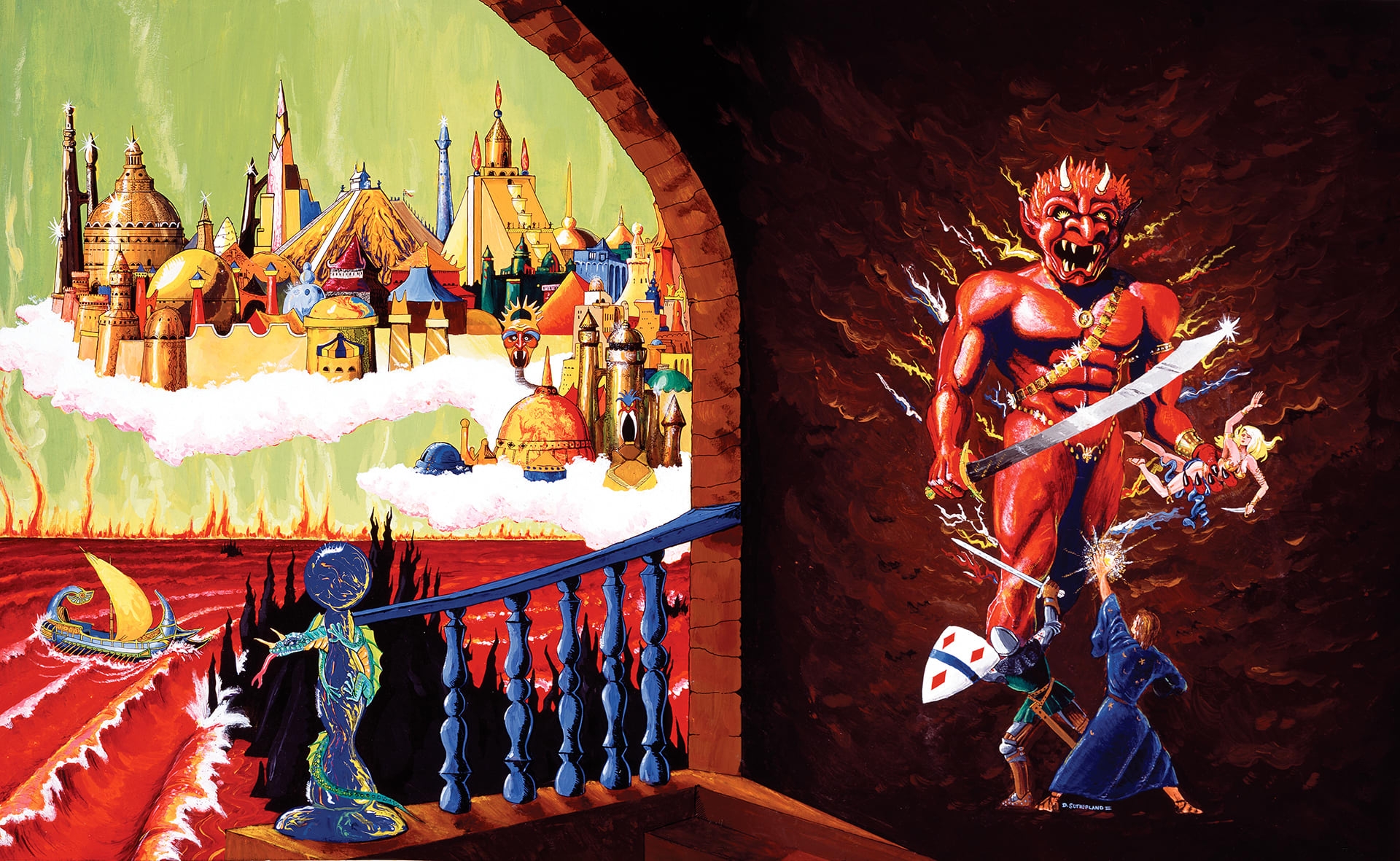 Dungeon Master s Guide 1979 Cover Print D D Fine Art Cook And Becker