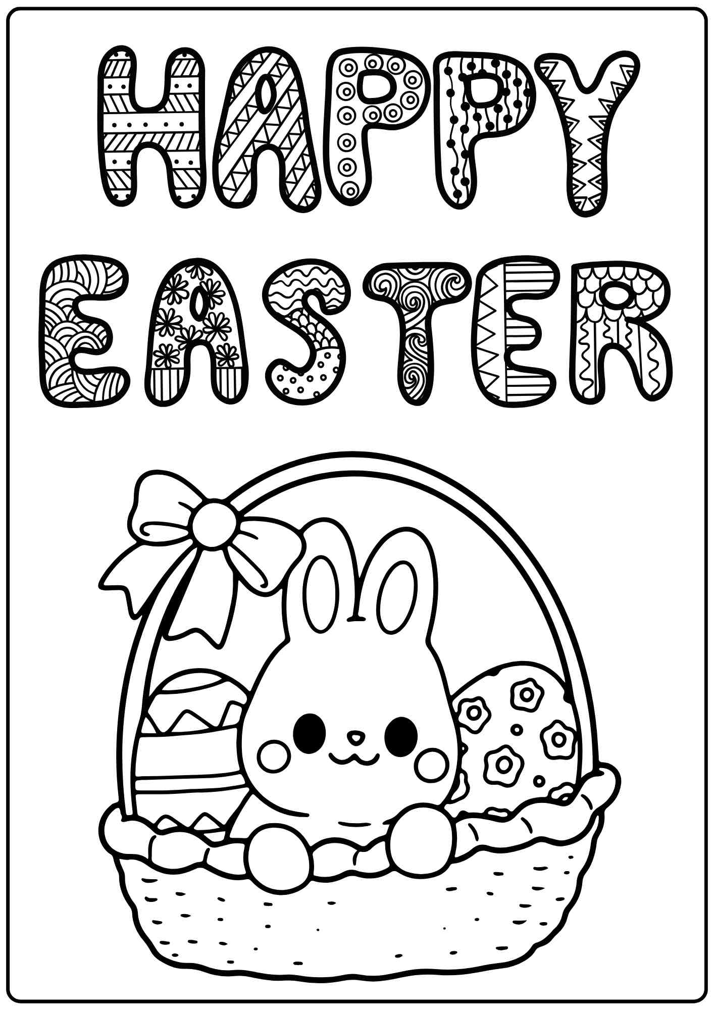 easter pictures to color free