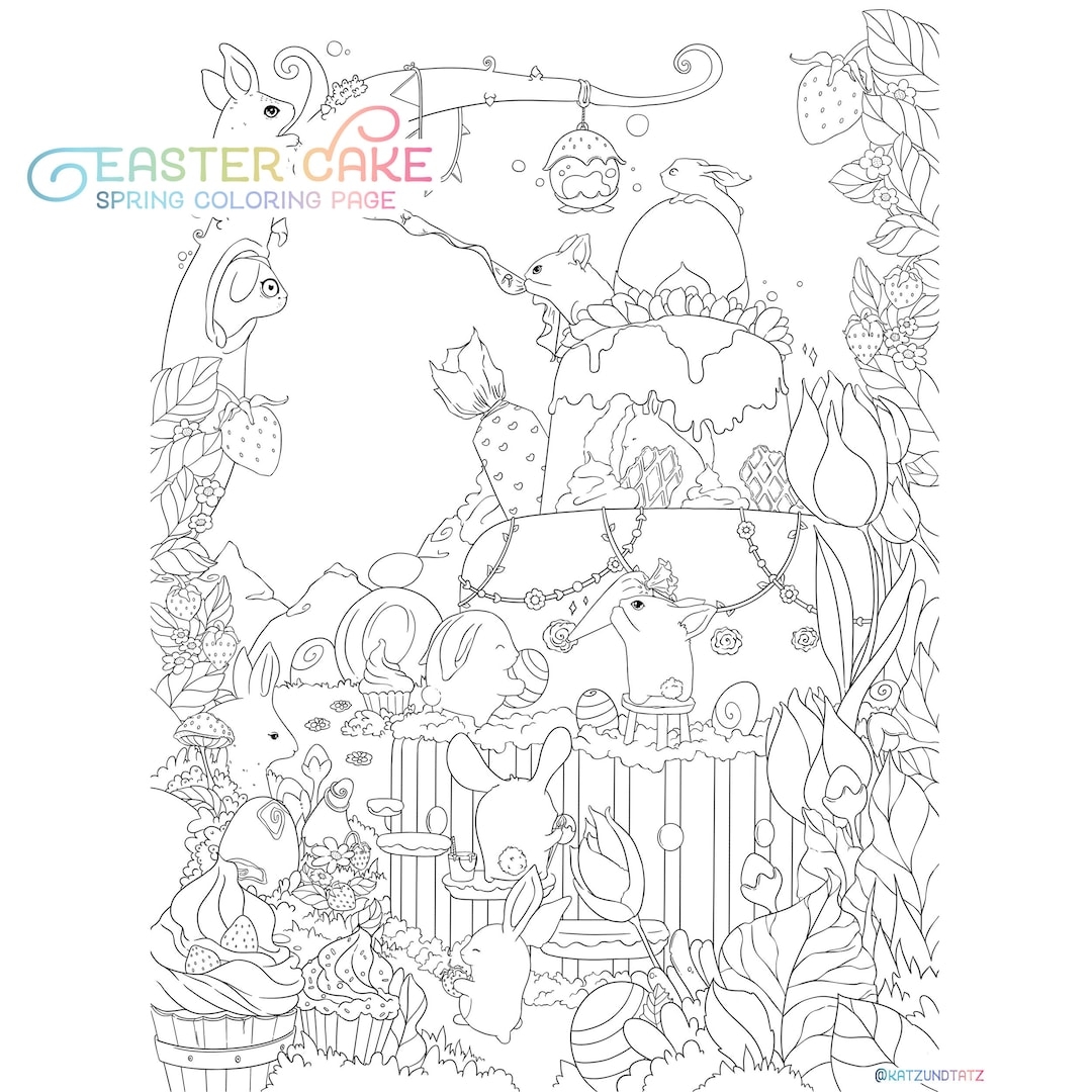 easter spring coloring pages
