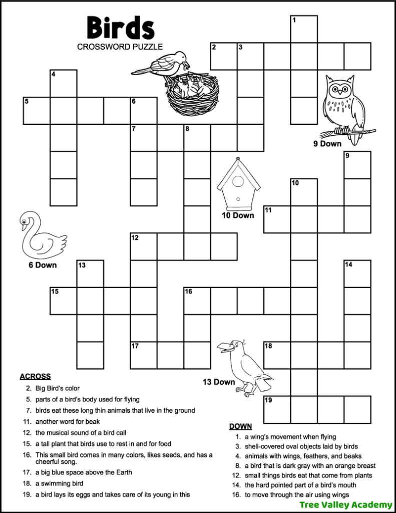 printable easy crossword puzzles