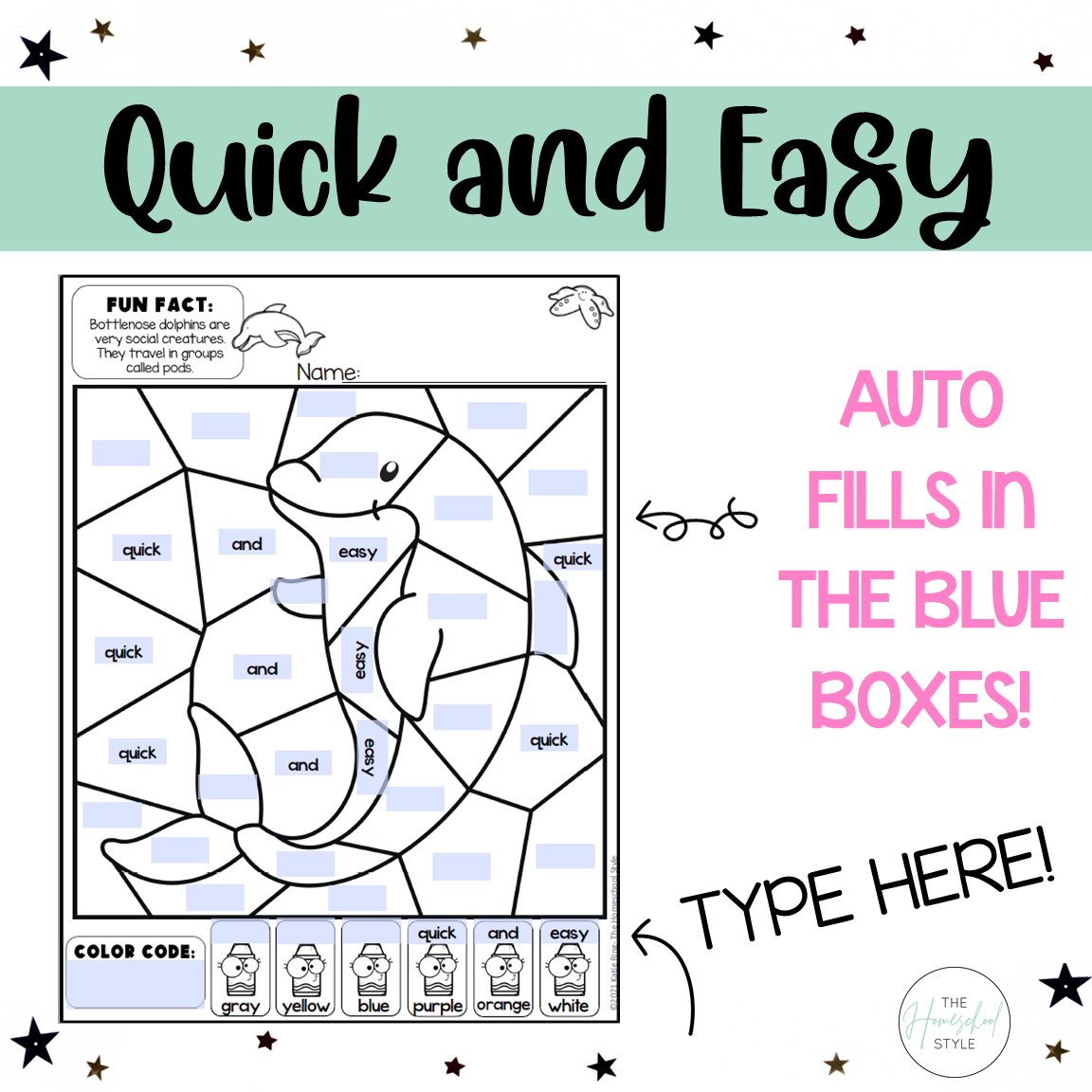 color by sight word worksheets