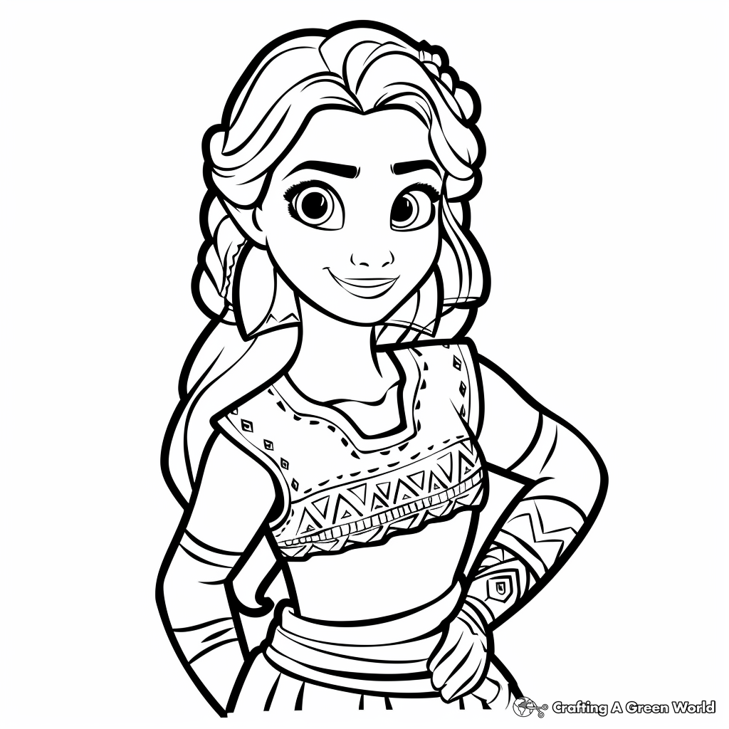 Elena Of Avalor Coloring Pages Free Printable 