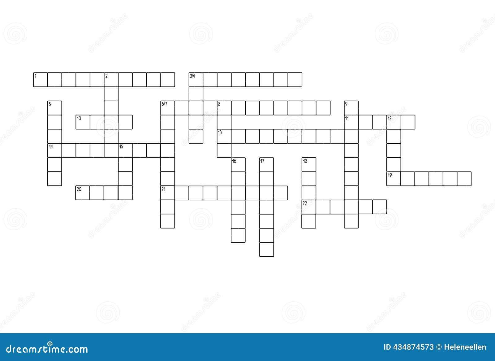 Empty Crossword Stock Illustrations 860 Empty Crossword Stock Illustrations Vectors Clipart Dreamstime