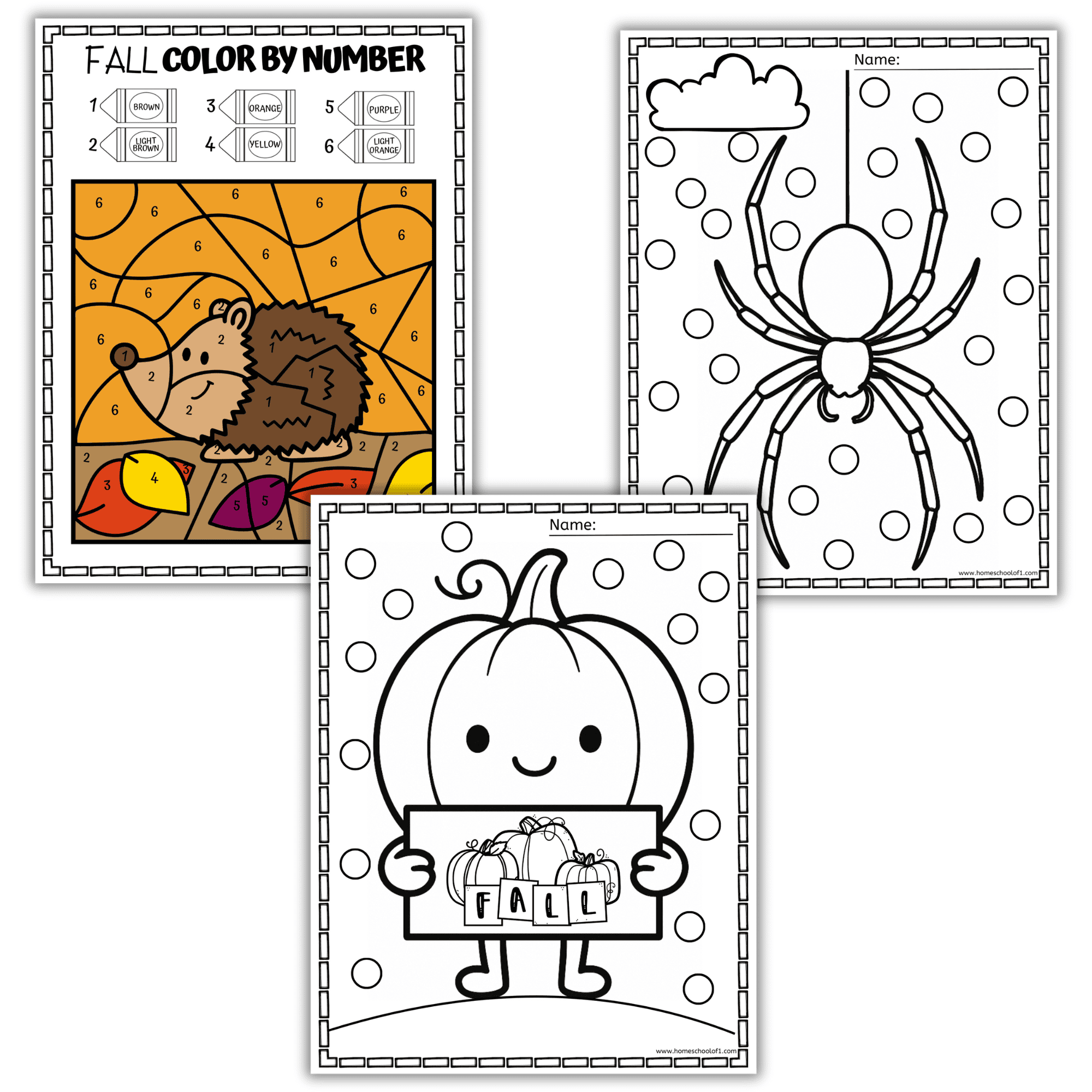 Fall Activity Bundle For Kids 129 Pages Of Autumn Worksheets