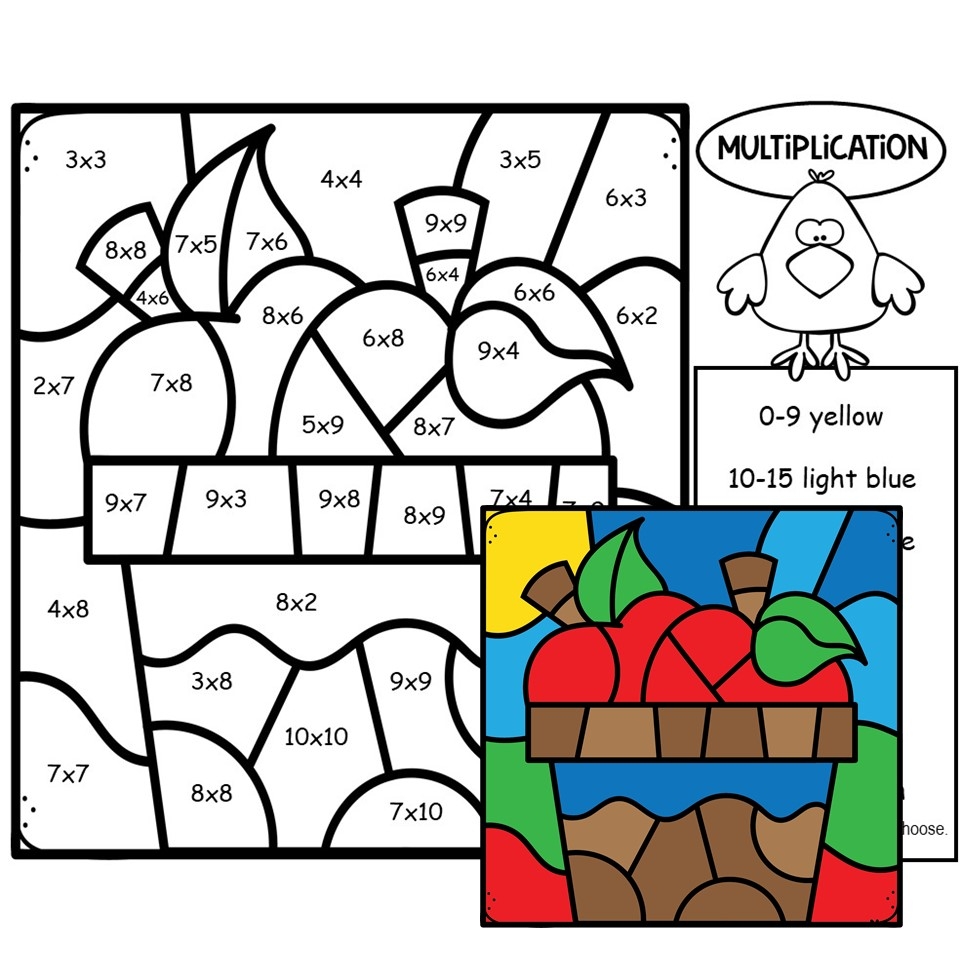 Fall Color By Number Multiplication Fall Color By Code Multiplication Facts Fall Multiplication Color By Number Classful Fall Color By Number Multiplication Fall Color By Code Multiplication Facts Fall Multiplication Color By Number Classful