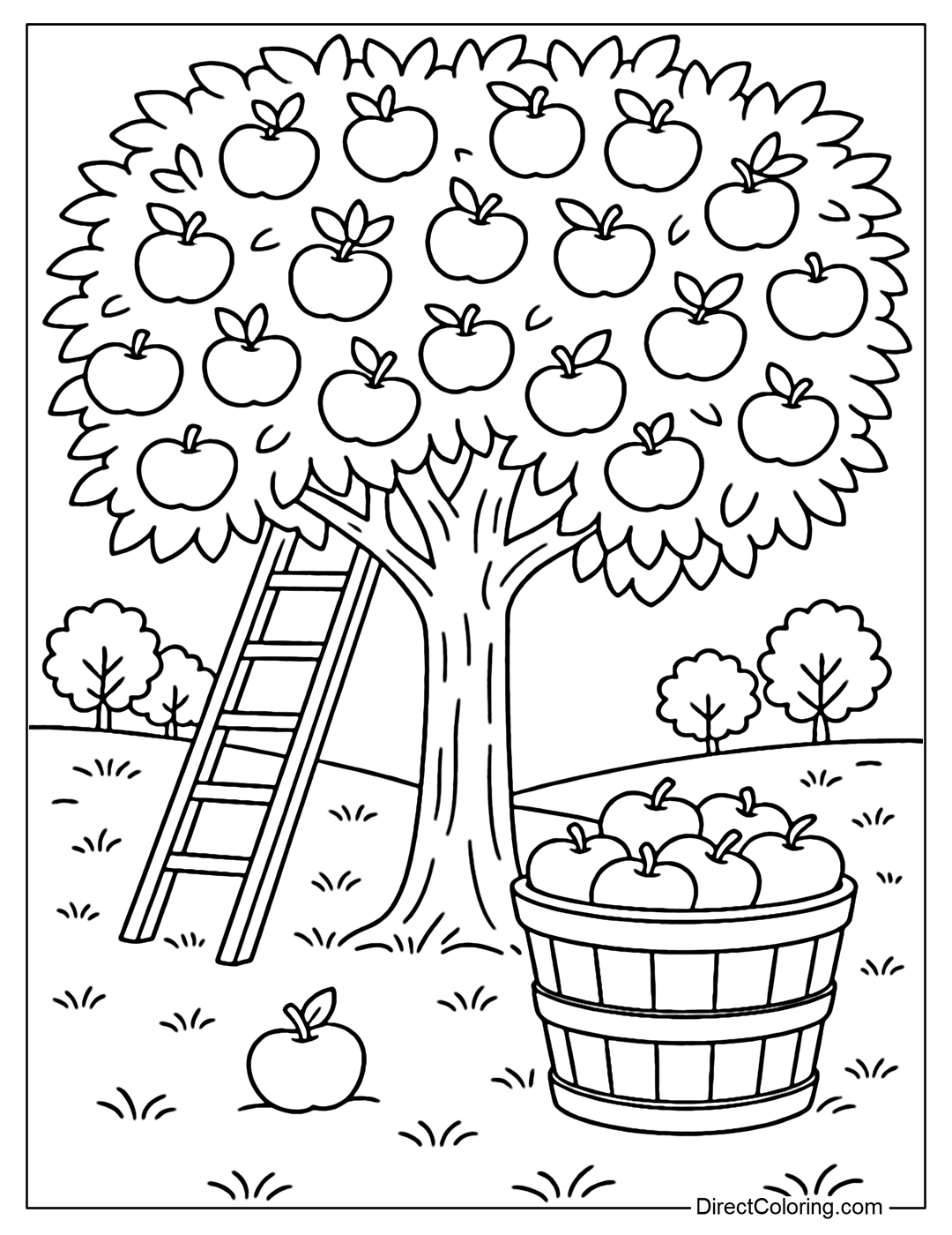 fall coloring pages free pdf