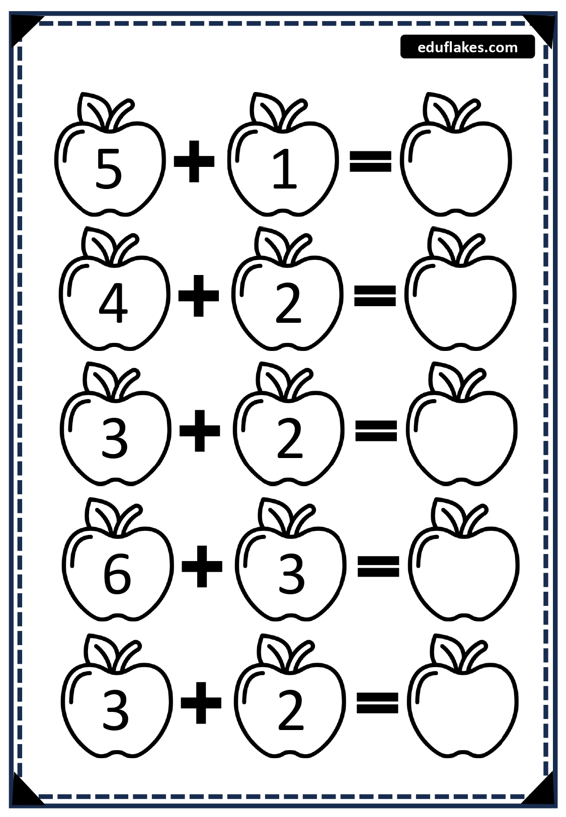 addition worksheets for kindergarten pdf