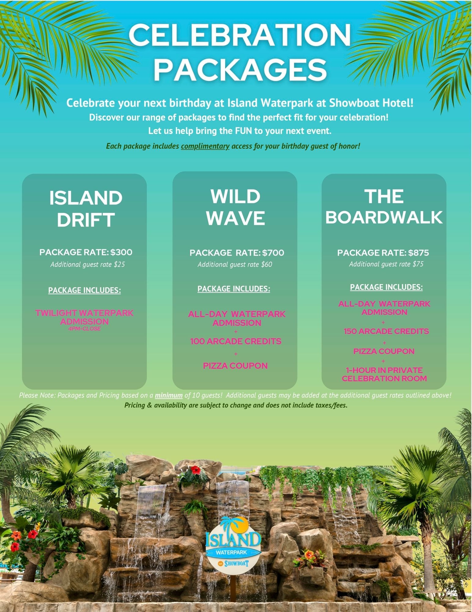 FAQ Island Waterpark At Showboat Placeholder