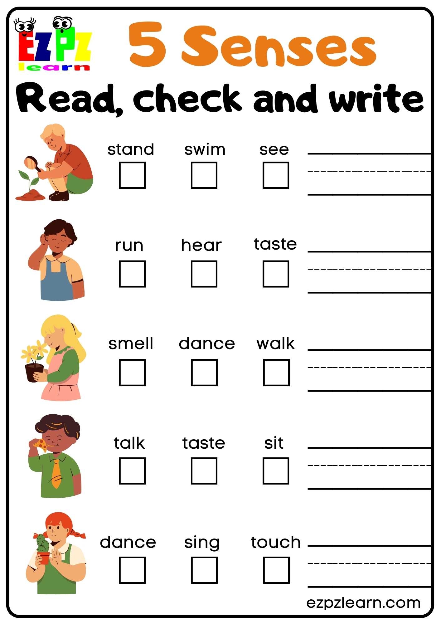easy english worksheets for kindergarten