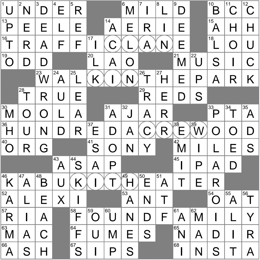 big boat crossword clue