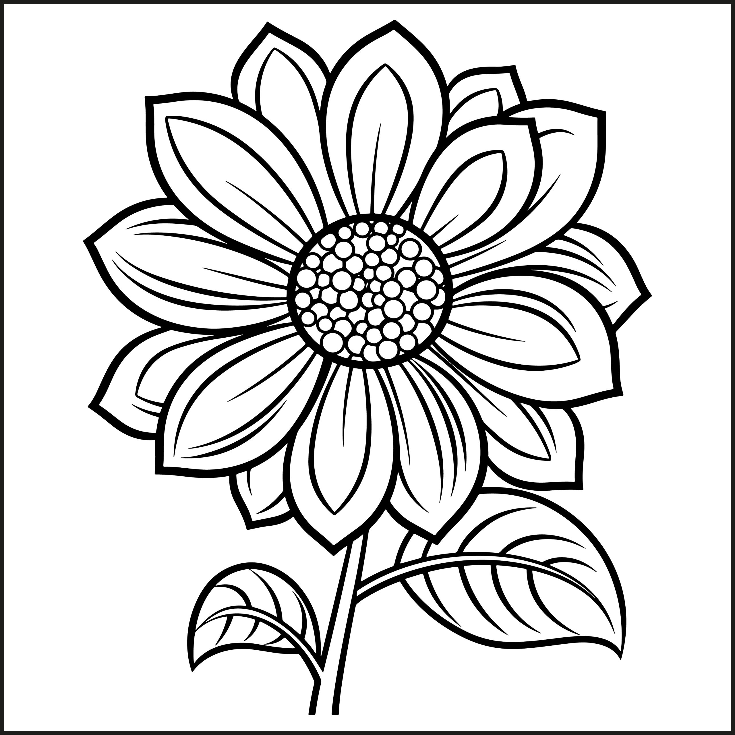 coloring pages flowers adults