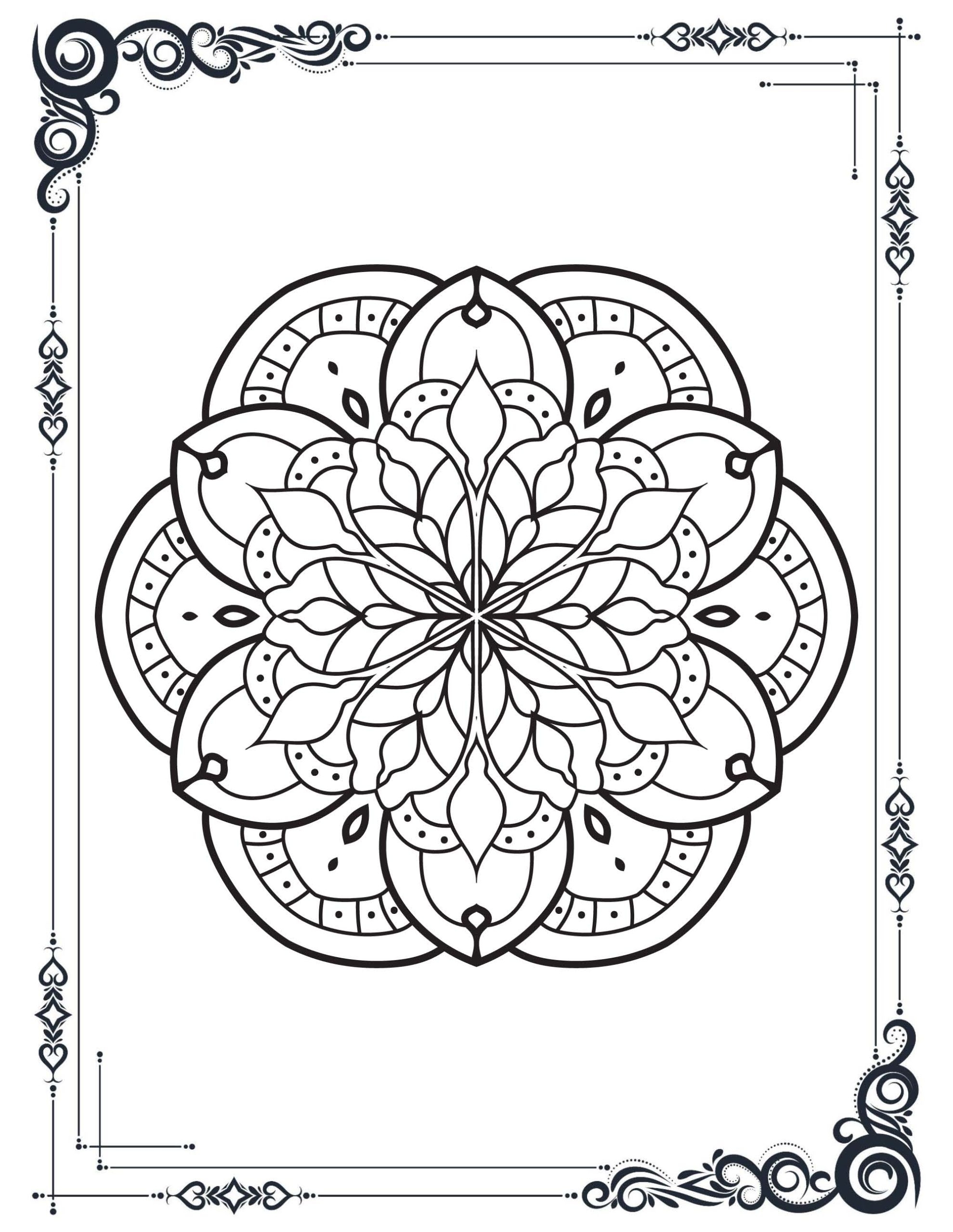 mandala coloring sheets for adults