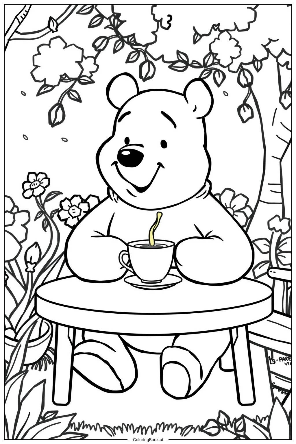 For Adults Winnie The Pooh Piglet And Eeyore Coloring Page Valentines Day Coloring Book For Kids