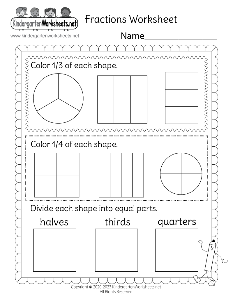 Fractions Worksheet Free Printable Digital PDF Fractions Worksheet Free Printable Digital PDF