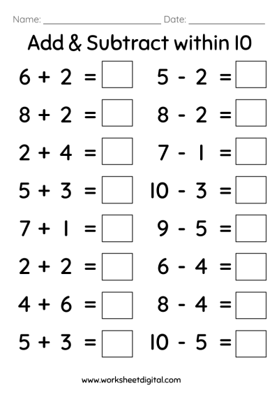 Free 1st Grade Addition And Subtraction 2 Digit Math Worksheet Free 1st Grade Addition And Subtraction 2 Digit Math Worksheet