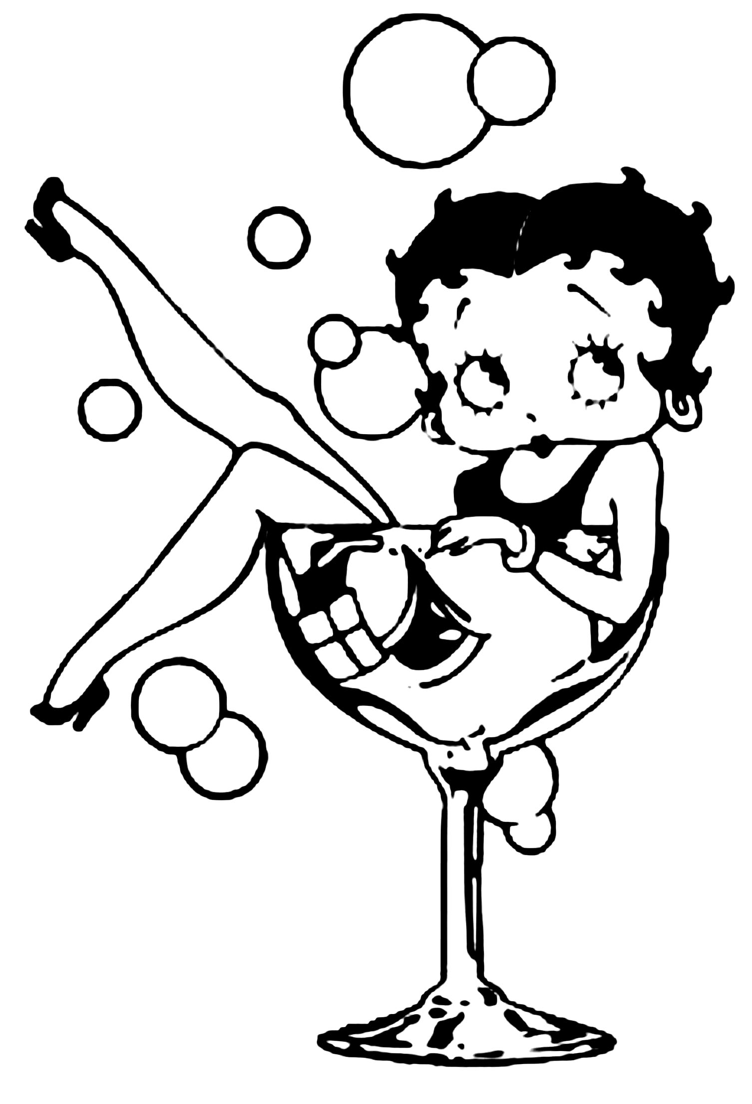 betty boop coloring sheet