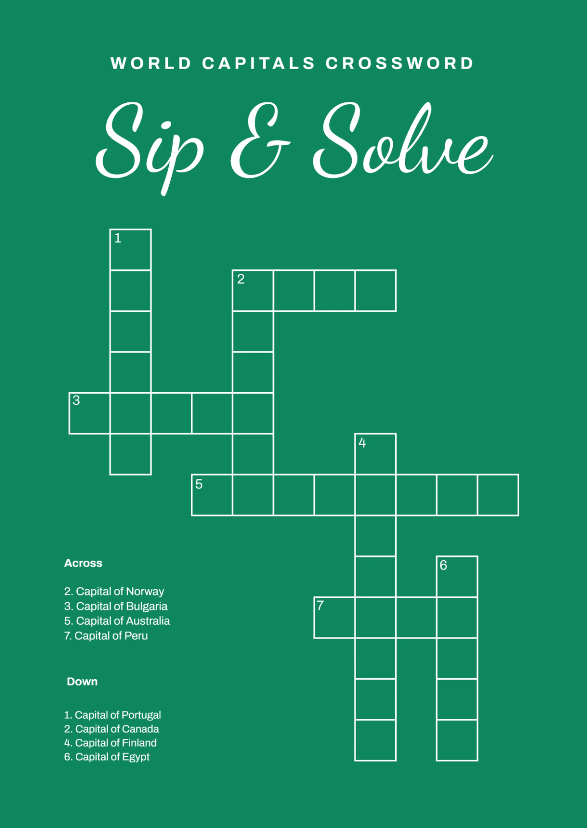 norway's capital crossword puzzle clue