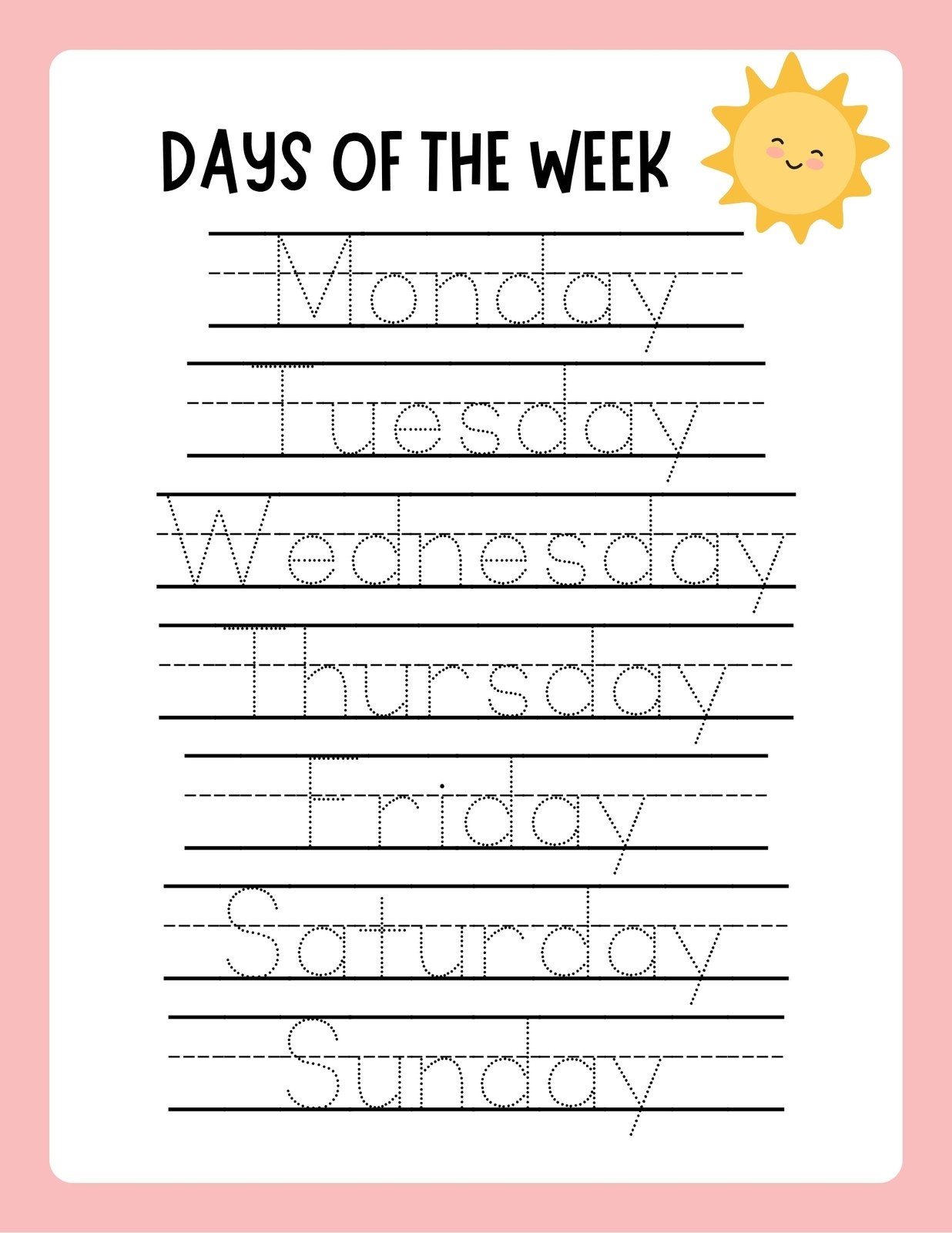 kindergarten writing worksheets pdf