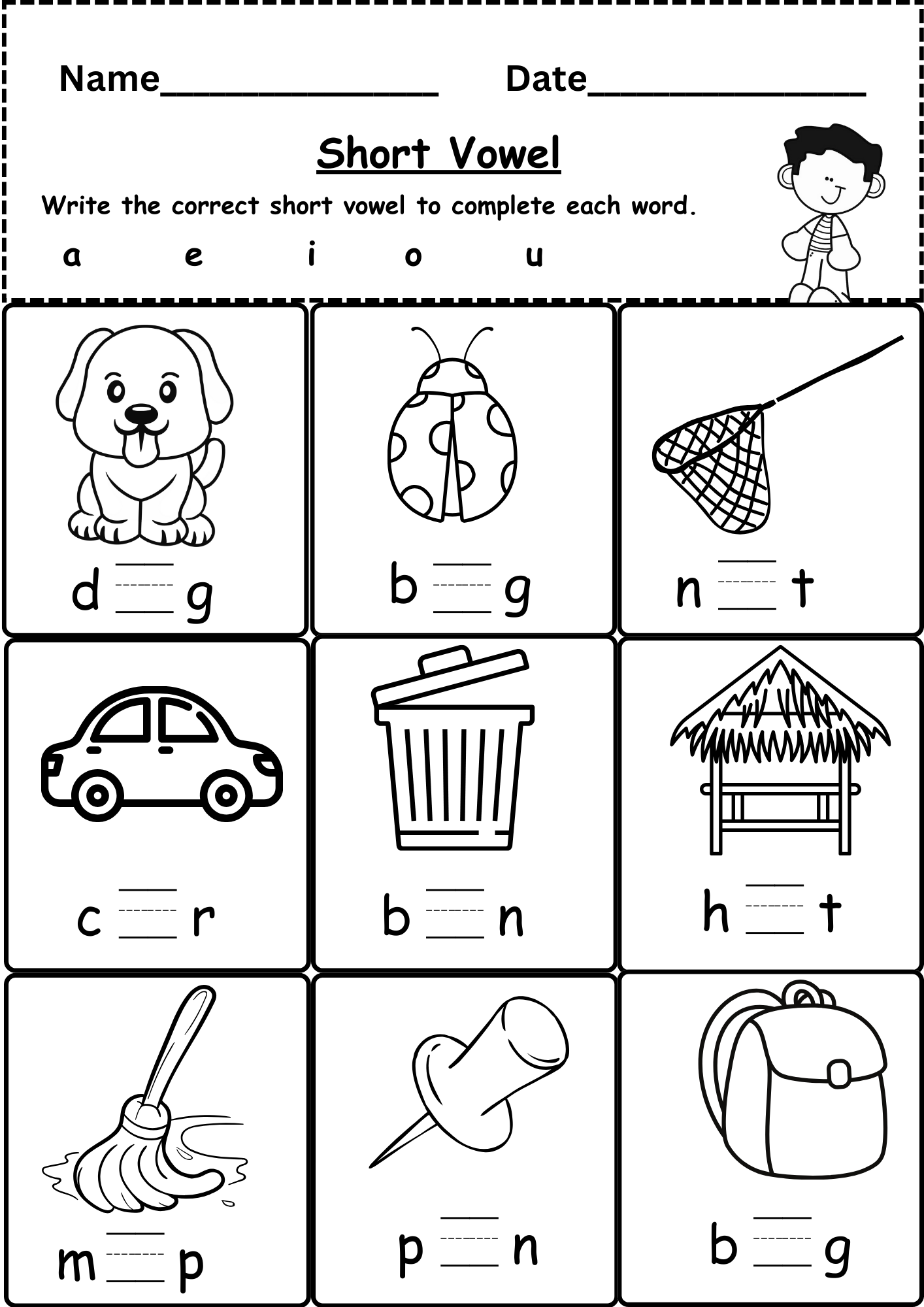 worksheets for kindergarten free