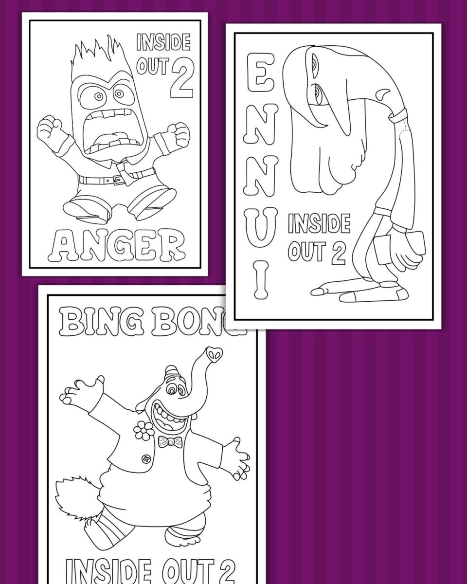 inside out movie coloring pages