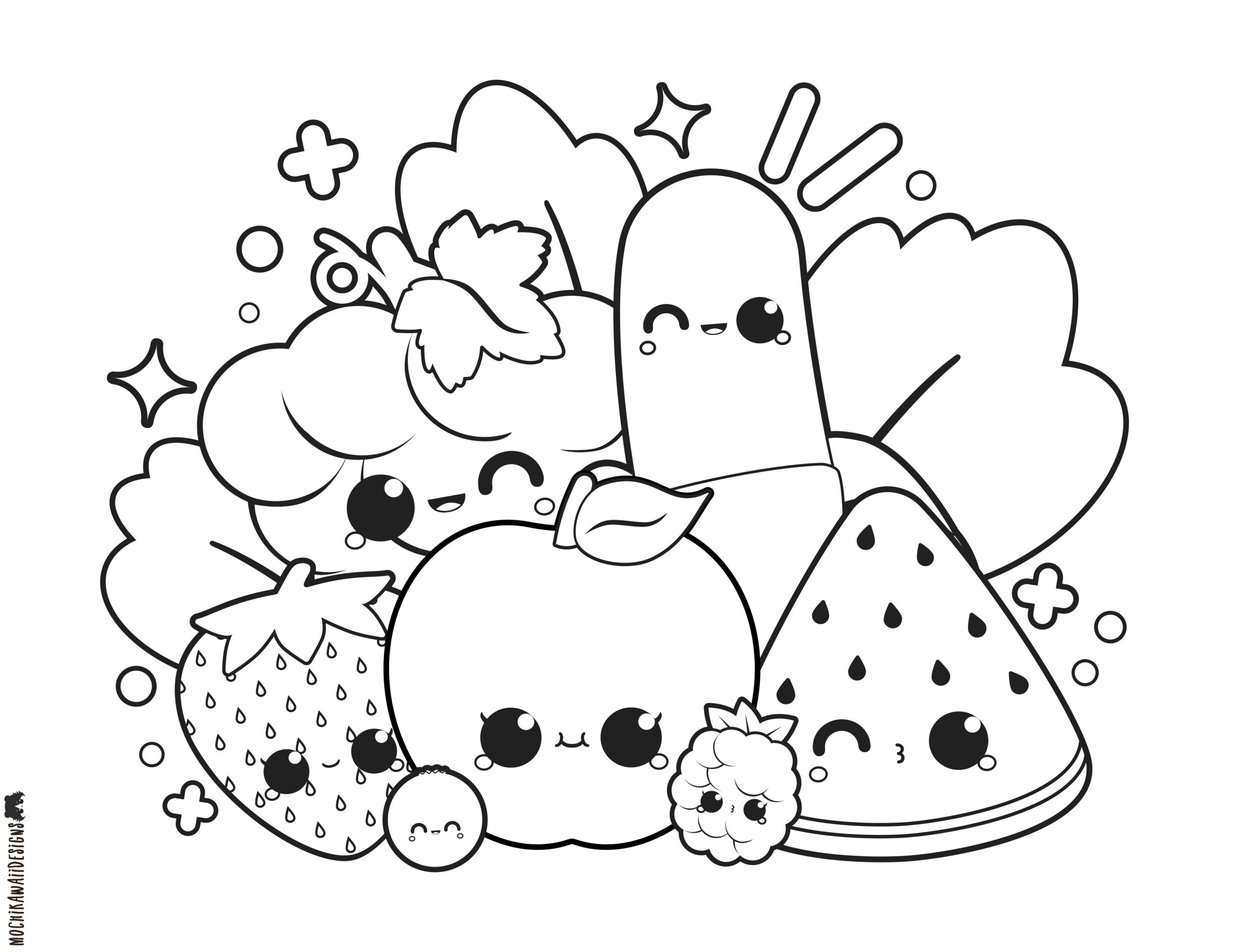 free kawaii coloring pages