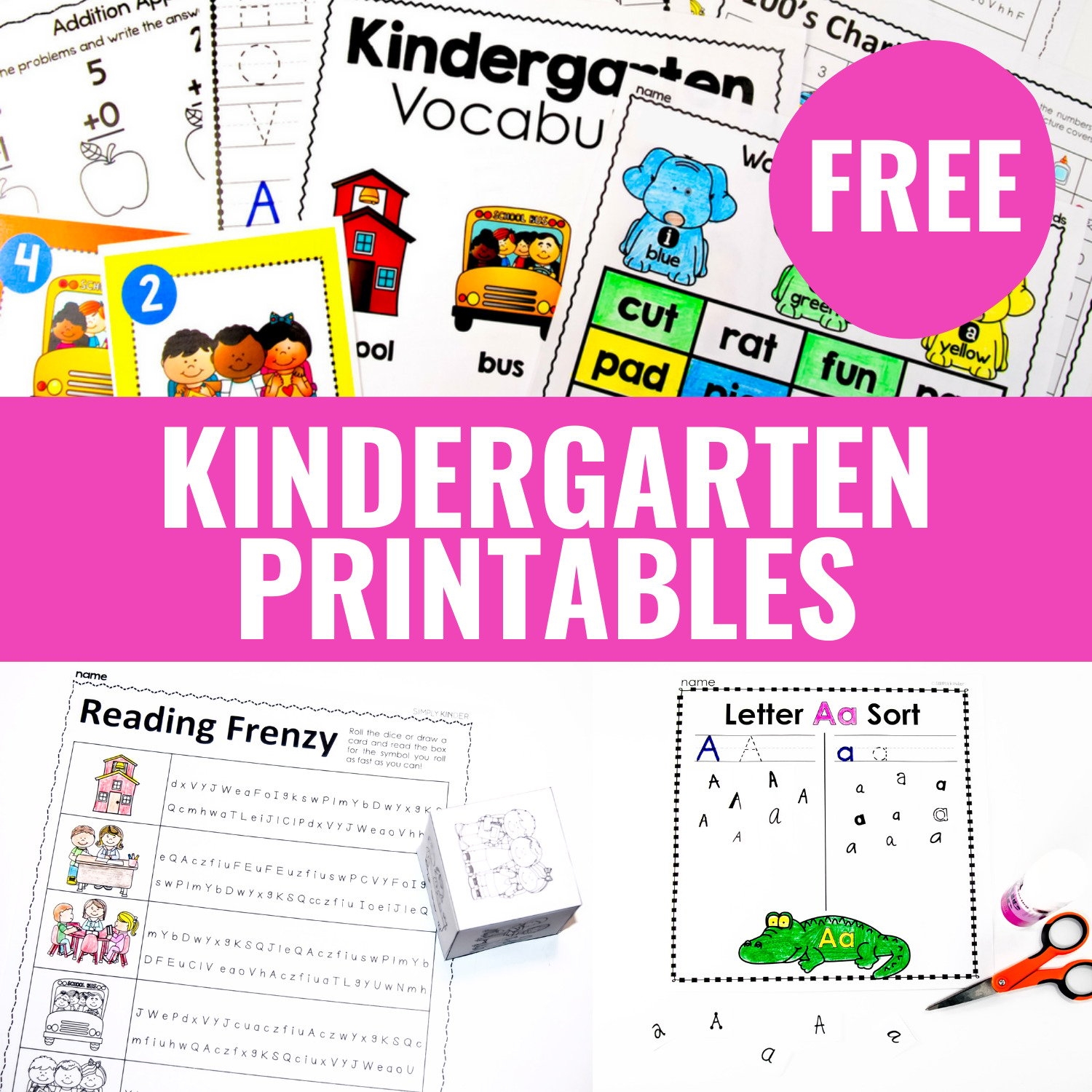 free printable kindergarten activities