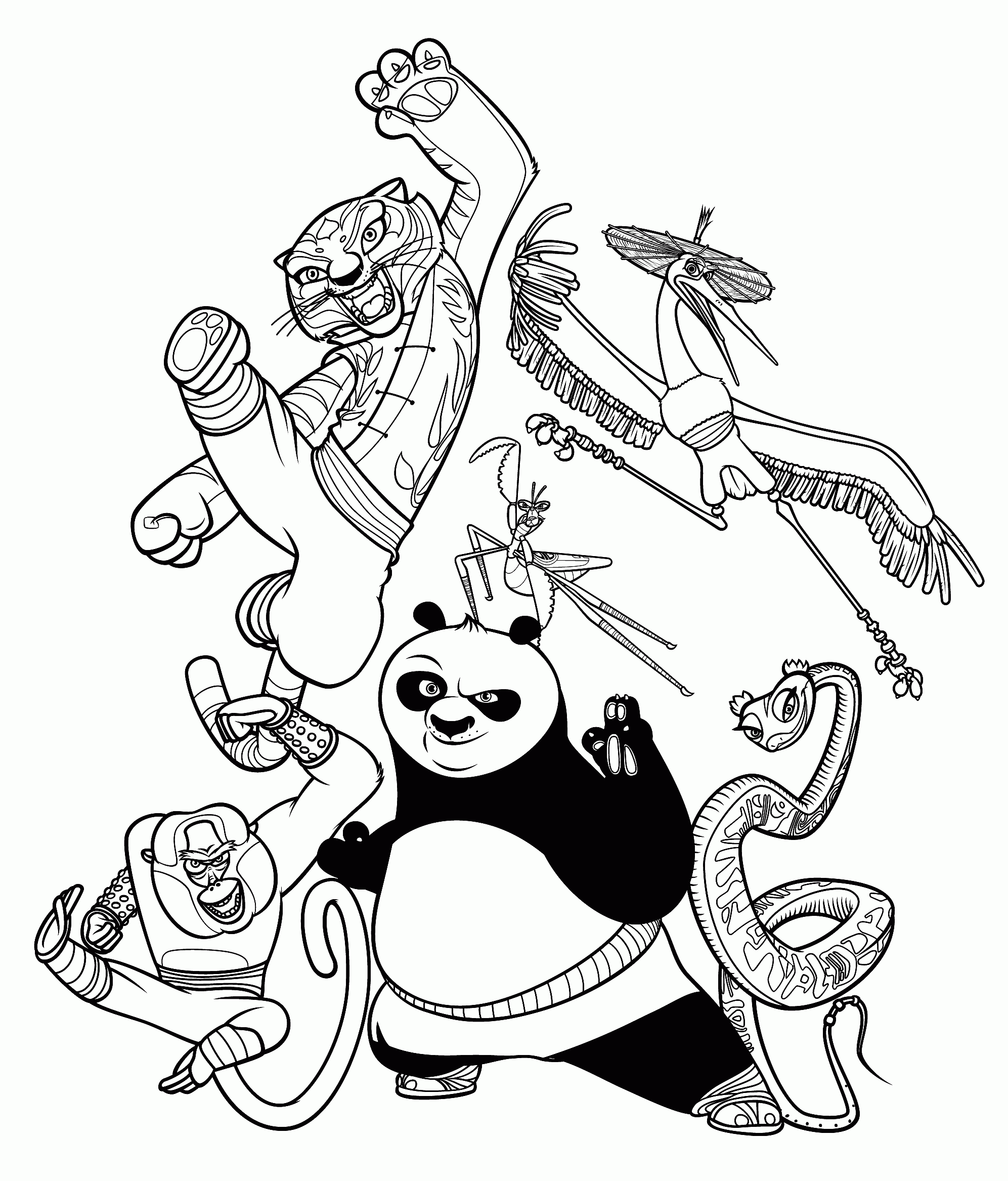 Free Kung Fu Panda Coloring Page Kung Fu Panda Coloring Pages